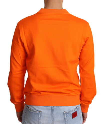  - Regal Crewneck Cotton Sweater in Orange