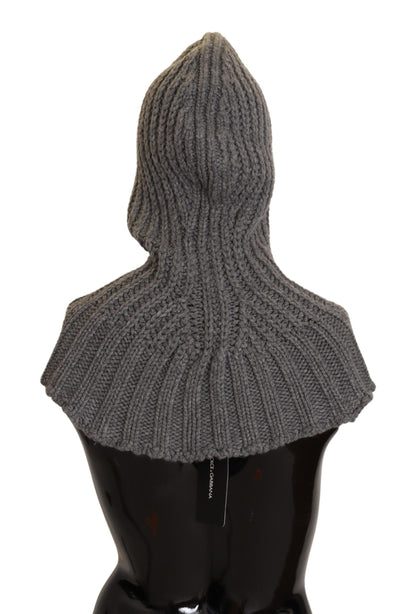  - Elegant Cashmere Hood Scarf in Gray