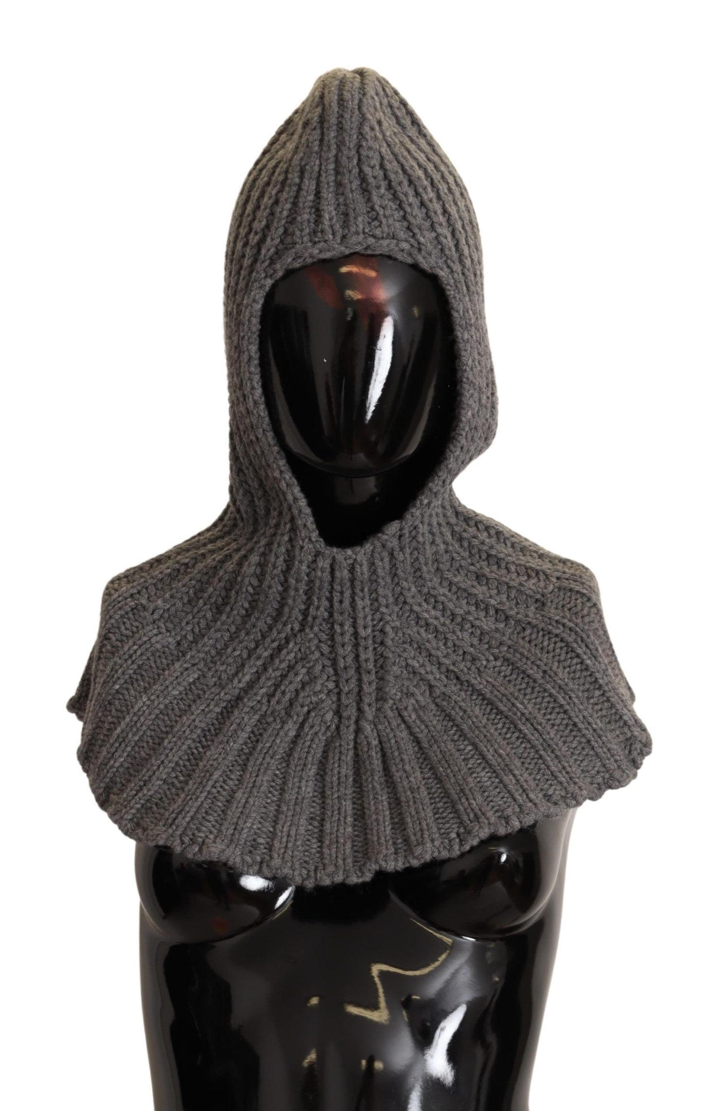  - Elegant Cashmere Hood Scarf in Gray