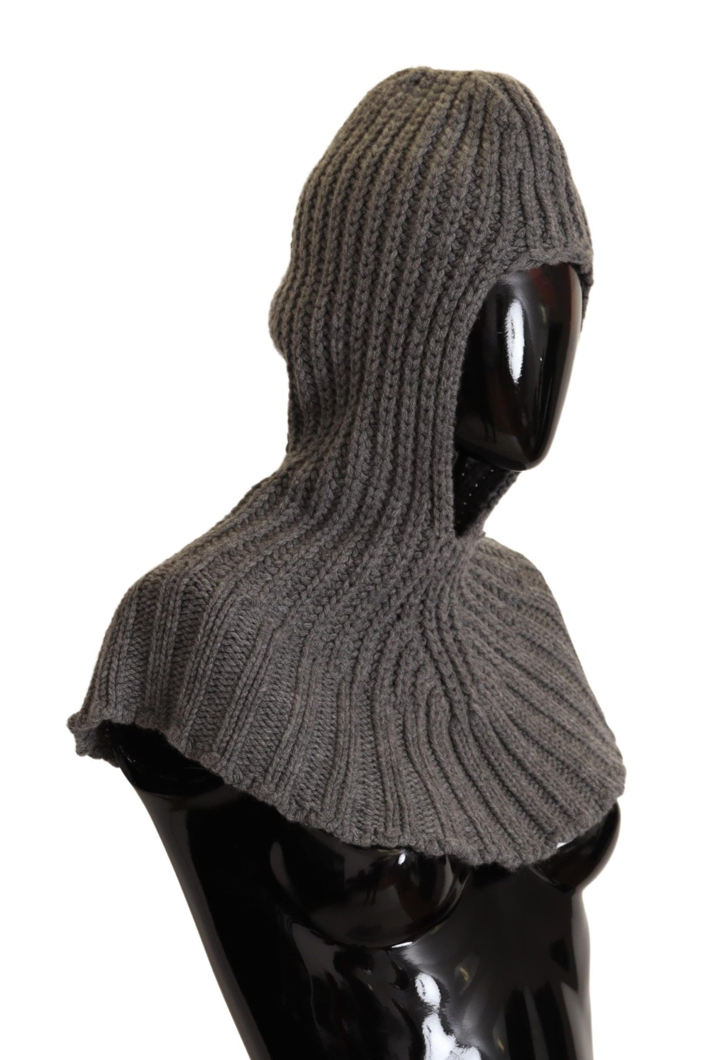  - Elegant Cashmere Hood Scarf in Gray