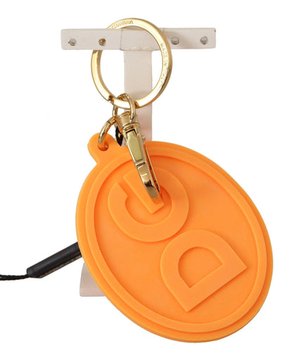  - Stunning Orange Gold Keychain & Bag Charm