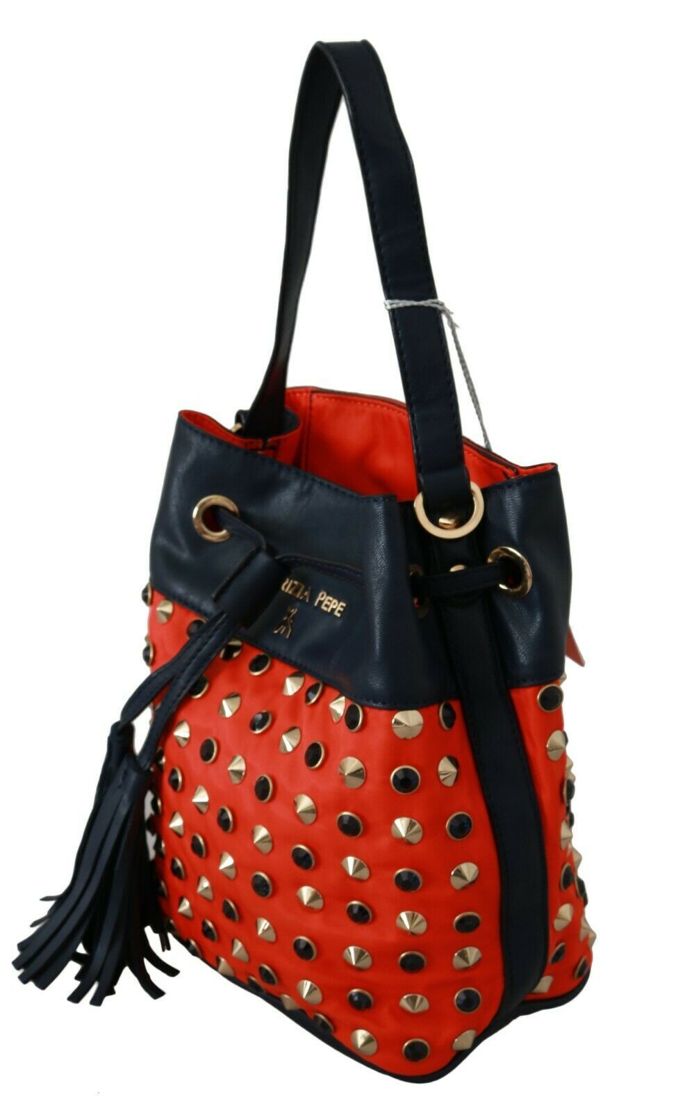  - Chic Red Shoulder Tote with Leather Strap