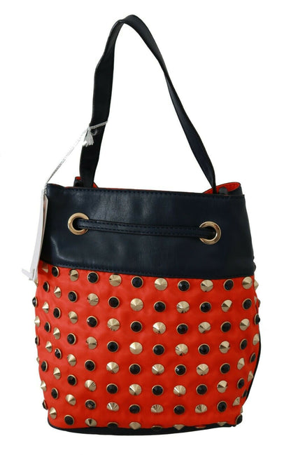  - Chic Red Shoulder Tote with Leather Strap