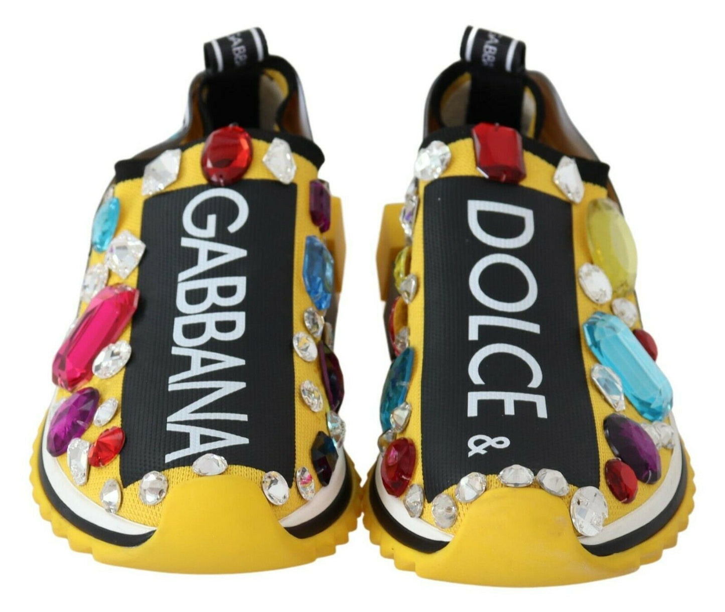 Embellished Yellow Sorrento Sneakers - The Luxe Alliance