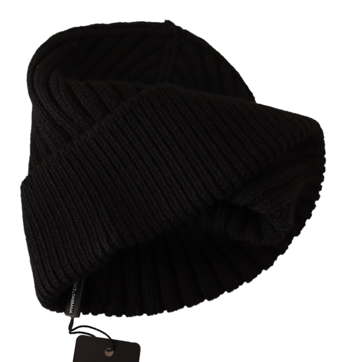  - Elegant Cable Knit Wool Beanie with Fleece Liner