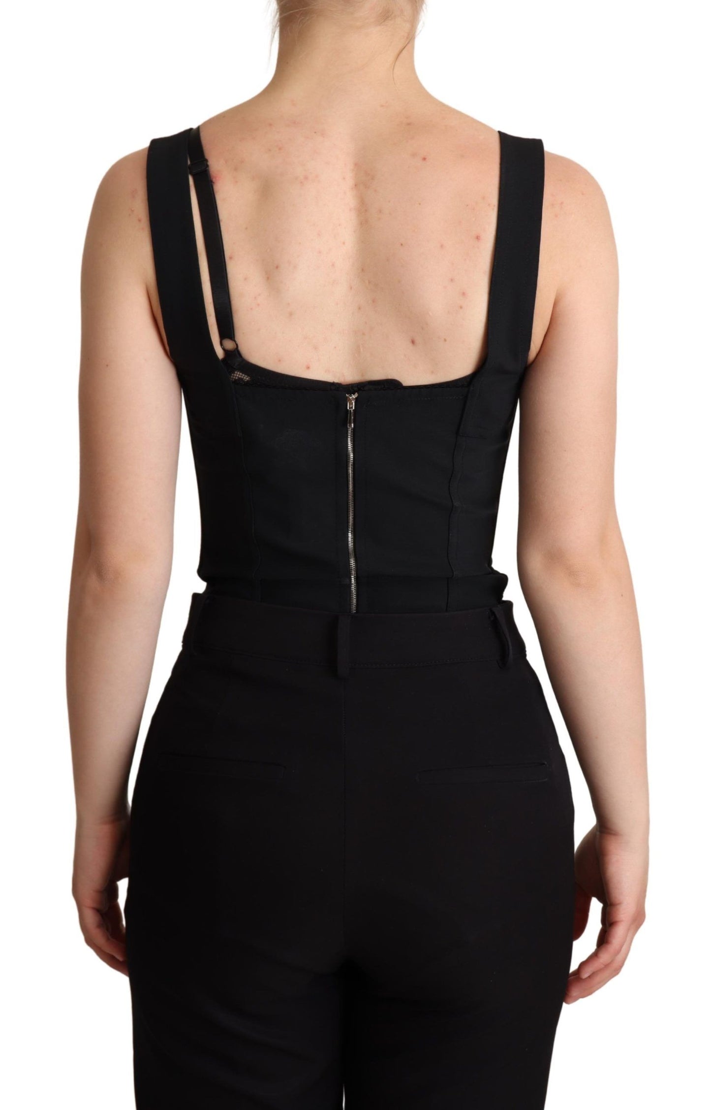 Elegant Black Lace Bodysuit Corset Dress - The Luxe Alliance