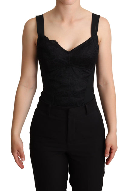 Elegant Black Lace Bodysuit Corset Dress - The Luxe Alliance