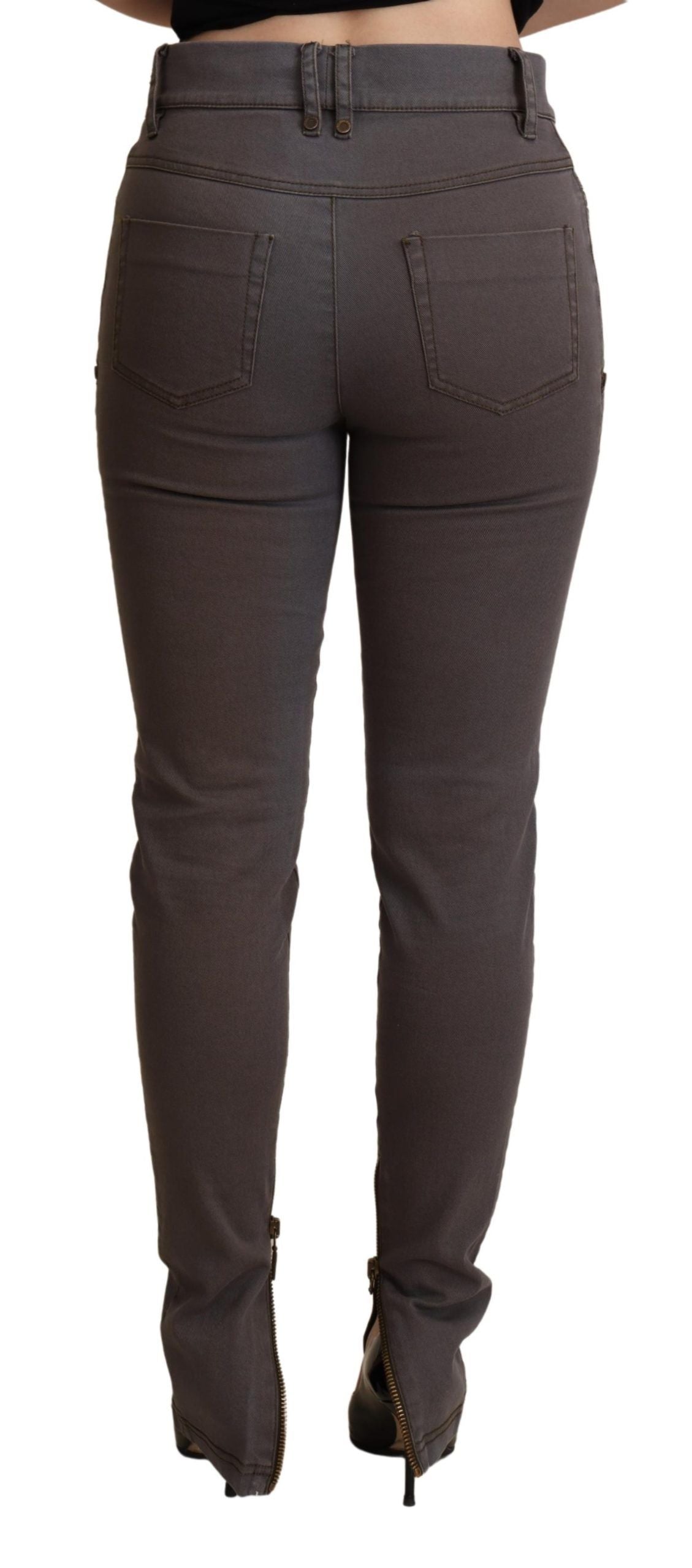  - Chic Brown Slim-Fit Skinny Jeans