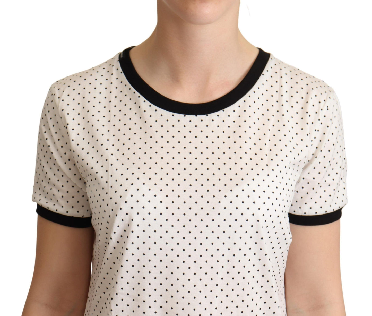  - Polka Dot Crewneck Cotton Tee