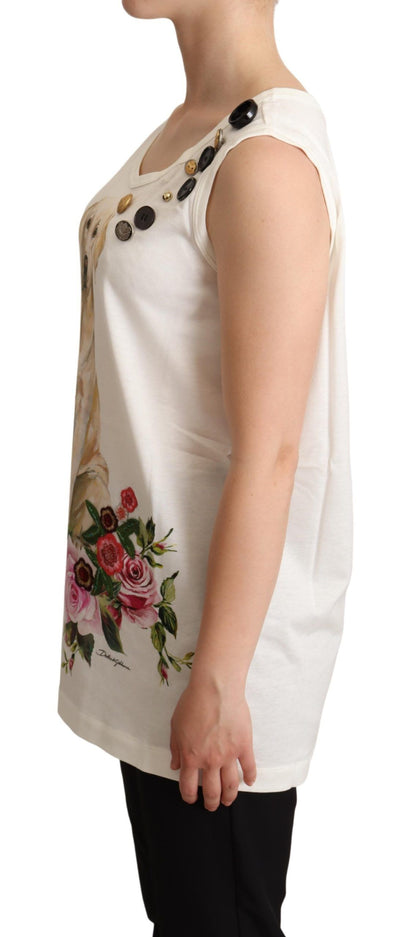  - Chic Canine Floral Sleeveless Tank