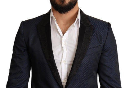  - Elegant Blue Slim Fit Martini Blazer