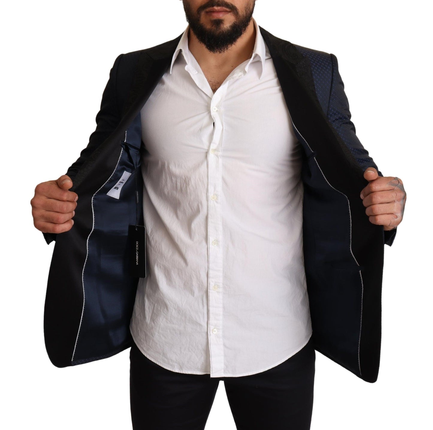  - Elegant Blue Slim Fit Martini Blazer