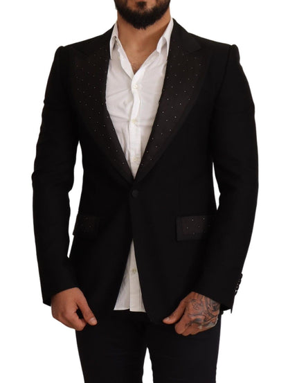 Elegant Slim Fit Black Blazer Jacket - The Luxe Alliance