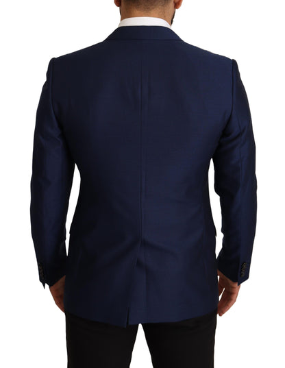  - Navy Blue Virgin Wool Martini Blazer