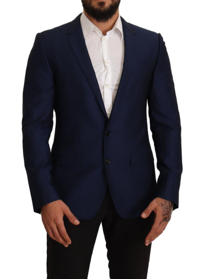  - Navy Blue Virgin Wool Martini Blazer