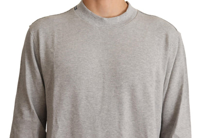  - Sophisticated Gray Crewneck Sweater