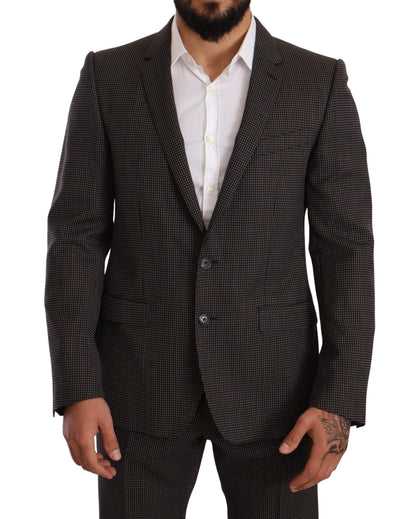  - Elegant Gray Martini Woolen Suit Set