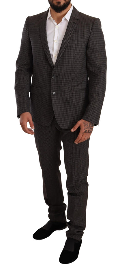  - Elegant Gray Martini Woolen Suit Set