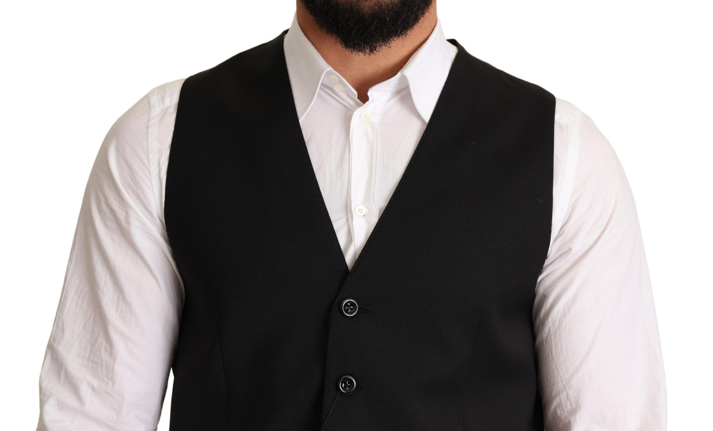  - Elegant Black Formal Dress Vest