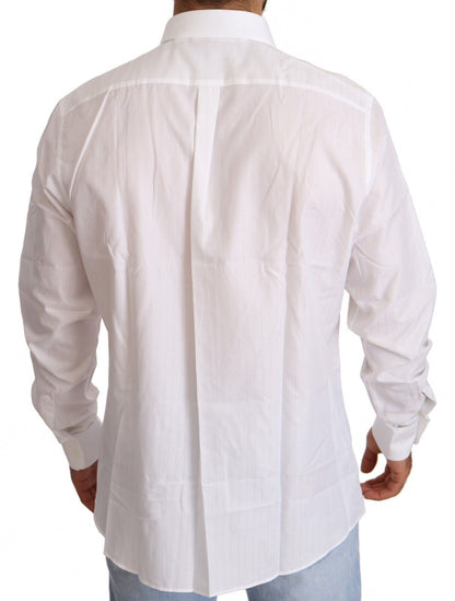  - White Cotton Martini Fit Shirt