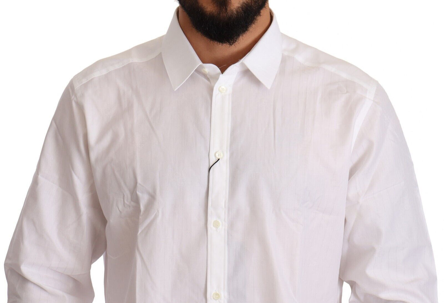  - White Cotton Martini Fit Shirt