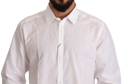  - White Cotton Martini Fit Shirt