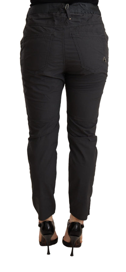  - Elegant Mid Waist Slim Fit Skinny Pants