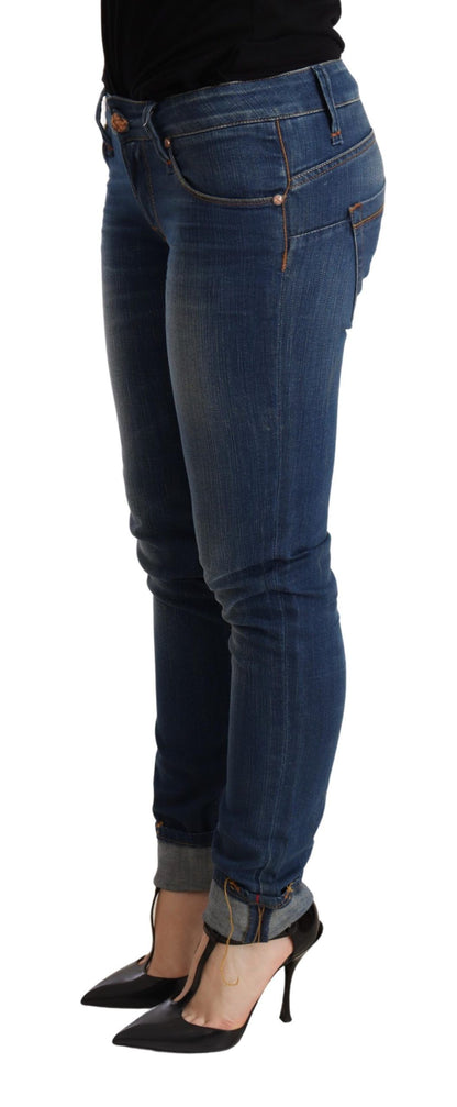  - Chic Blue Washed Push-Up Skinny Jeans