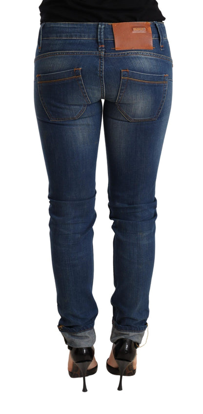  - Chic Blue Washed Push-Up Skinny Jeans