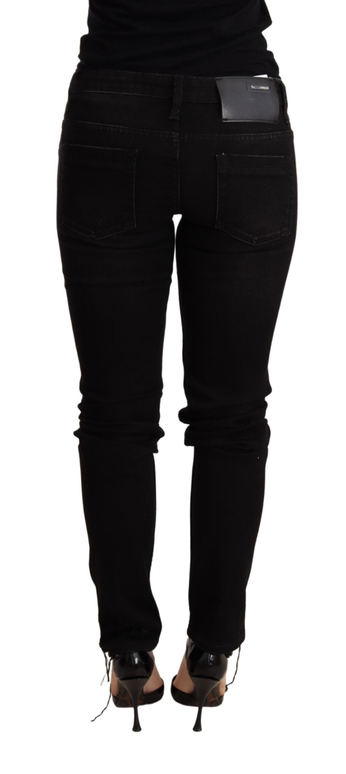  - Elegant Slim Fit Black Denim