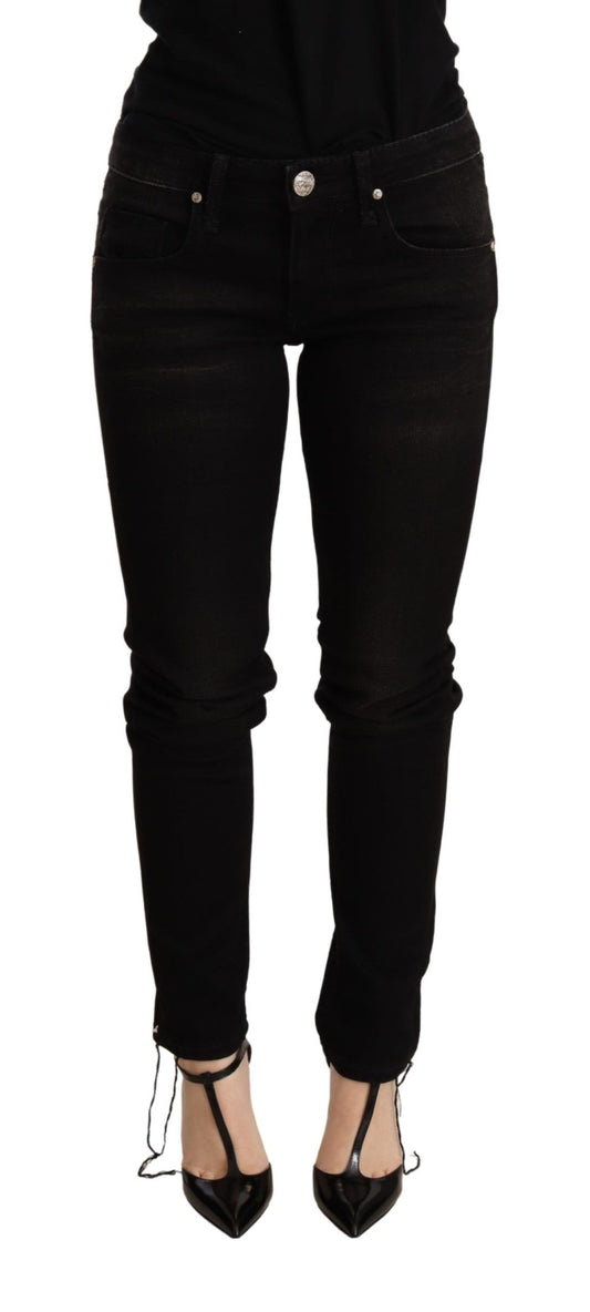  - Elegant Slim Fit Black Denim