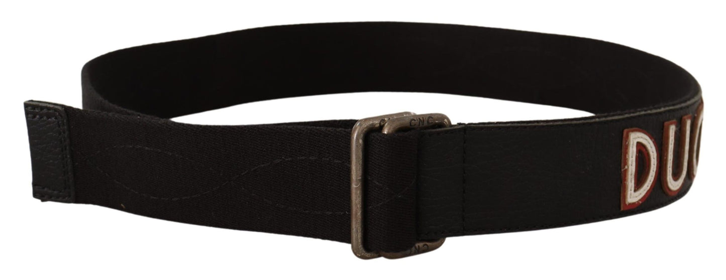  - Elegant Cotton-Leather Blend Fashion Belt