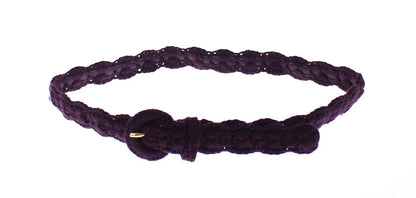 Elegant Purple Cotton Designer Belt by Dolce & Gabbana