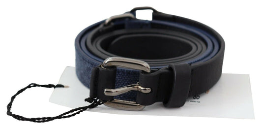  - Elegant Black Leather Adjustable Belt