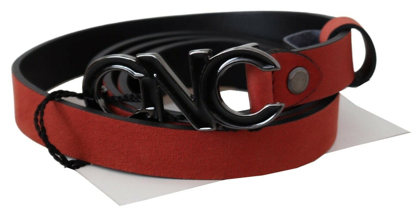  - Elegant Blood Red Leather Belt