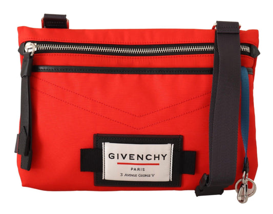  - Chic Red and Black Downtown Crossbody Bag