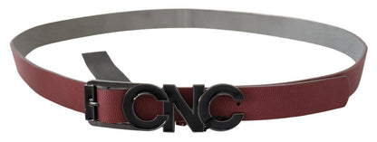  - Elegant Maroon Leather Fashion Belt