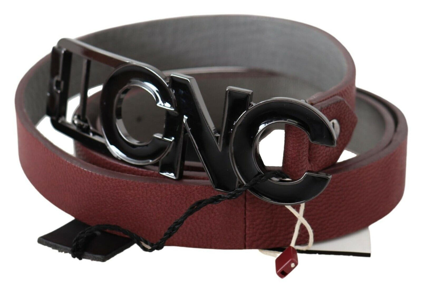  - Elegant Maroon Leather Fashion Belt