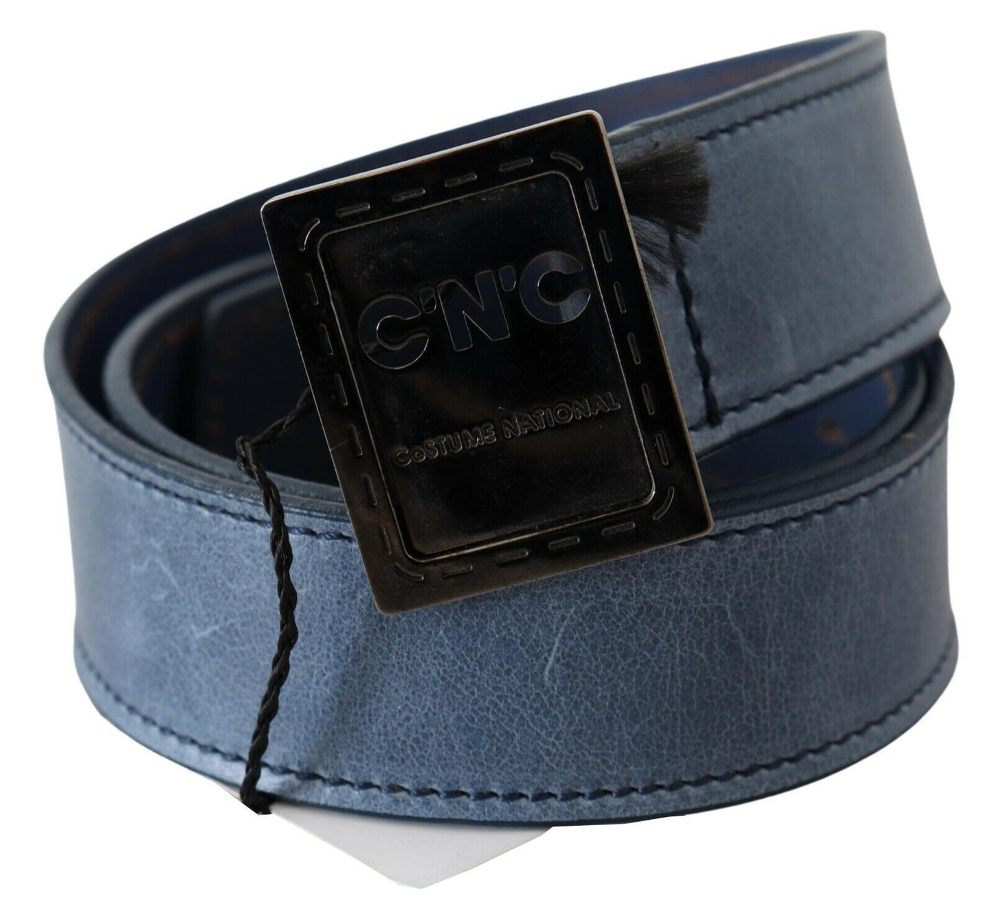  - Elegant Blue Leather Fashion Belt