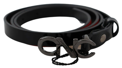  - Chic Black Leather Fashion Belt