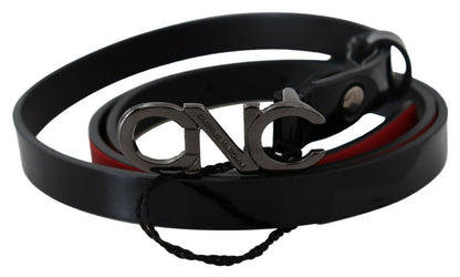  - Chic Black Leather Fashion Belt