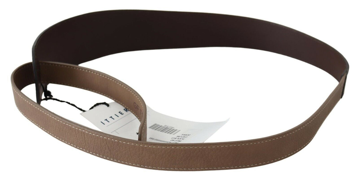  - Elegant Dark Brown Braided Leather Belt