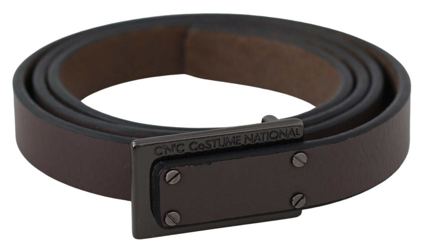  - Elegant Brown Leather Fashion Belt