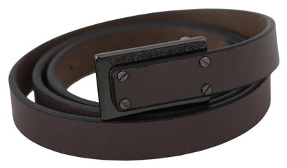  - Elegant Brown Leather Fashion Belt