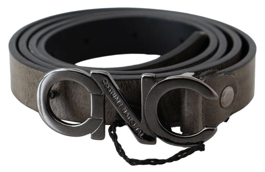  - Elegant Dark Brown Leather Belt