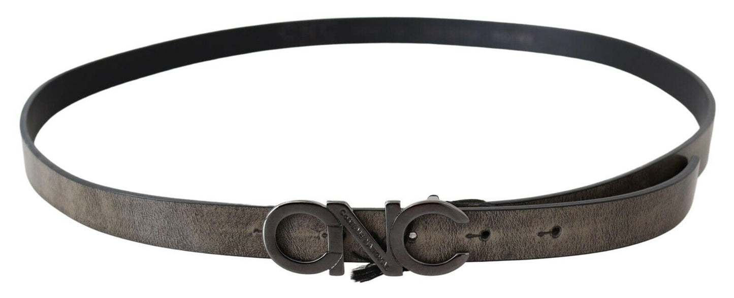  - Elegant Dark Brown Leather Belt