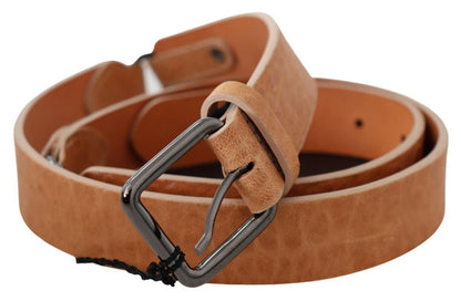  - Chic Light Brown Leather Fashion Belt