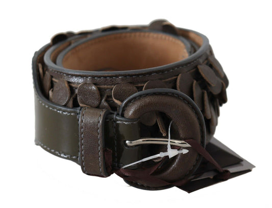  - Chic Brown Fringed Leather Fashion Belt