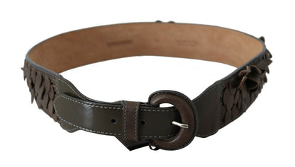  - Chic Brown Fringed Leather Fashion Belt