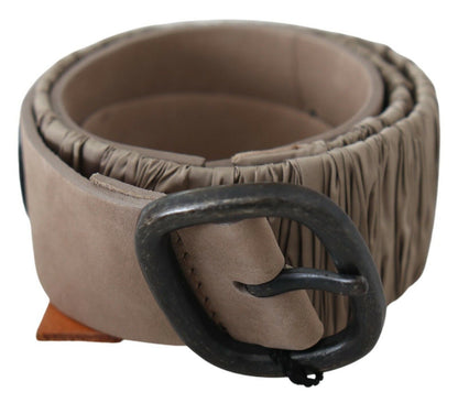  - Elegant Brown Leather Fashion Belt